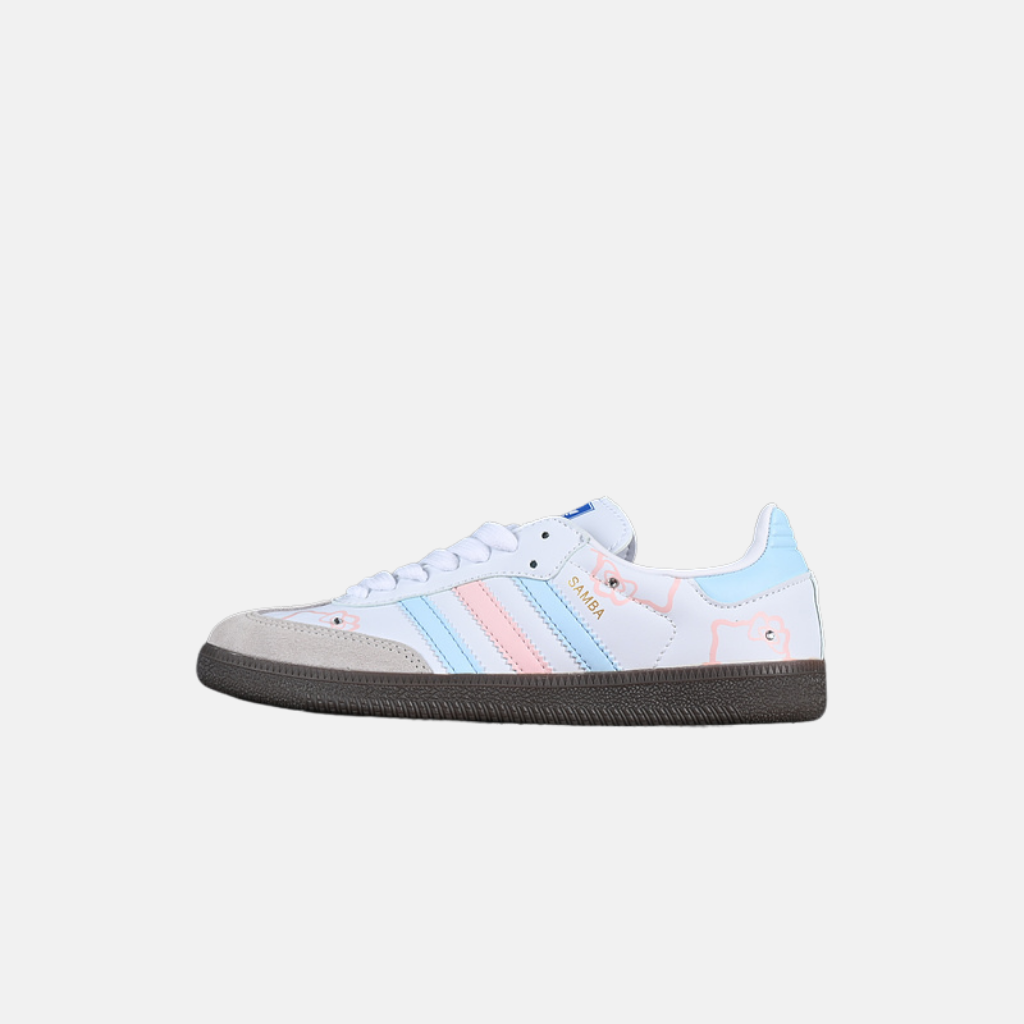 Adidas Samba OG White/Pink/Blue