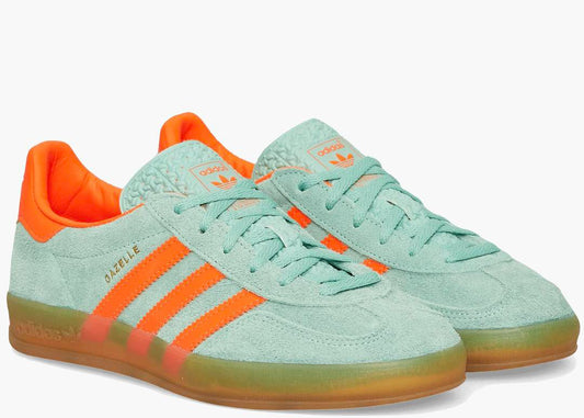 adidas Originals Gazelle Indoor Pulse Mint Green Screaming Orange