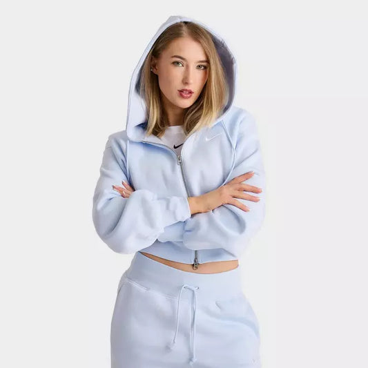 Women's Nike Sportswear Phoenix Fleece Crop Full-Zip Hoodie