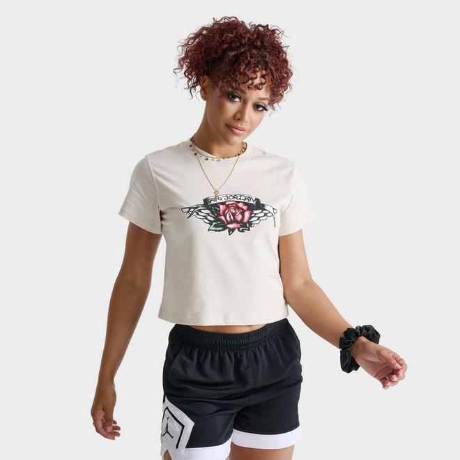 Women's Jordan Flight Rose Wing Slim-Fit Graphic T-Shirt