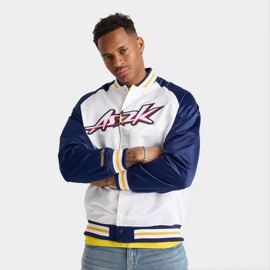 Men's Mitchell & Ness 2000 NBA All-Star Game Double Clutch Satin Jacket