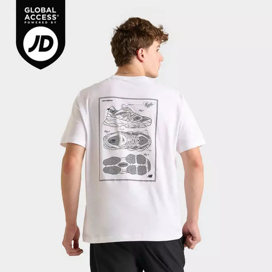 Men's New Balance 9060 Sketch Graphic T-Shirt