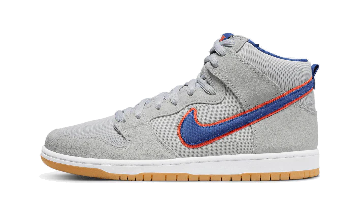 Nike SB Dunk High Shoes Cloud Grey Rush Blue-Team New York Mets