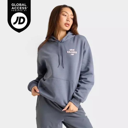 Women's New Balance Bubble Heart Graphic Pullover Hoodie