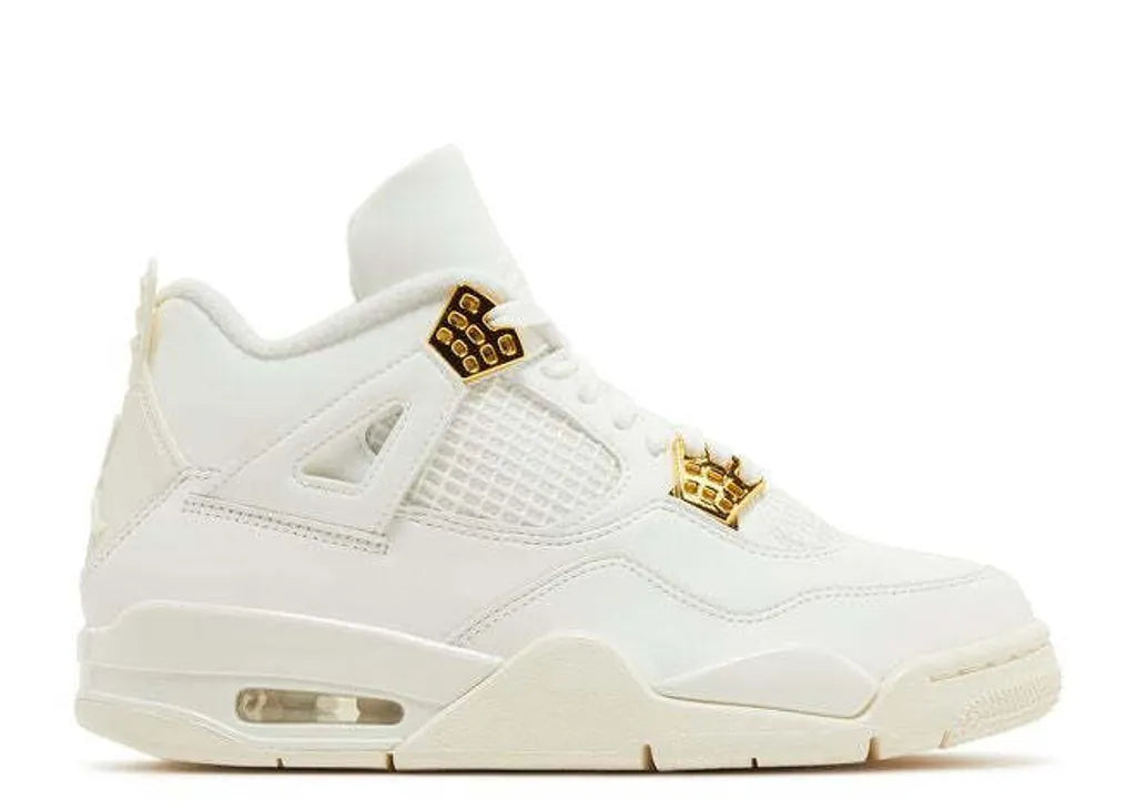 Nike Air Jordan 4 Retro Women's Shoes Metallic Gold