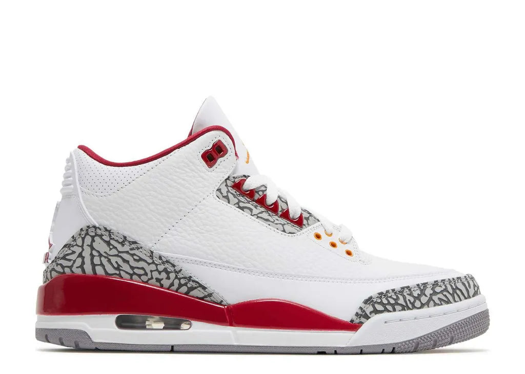 Nike Air Jordan 3 Retro Shoes Red Gray White